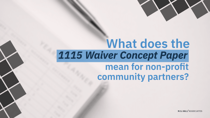 CBOs and the 1115 Waiver Concept Paper